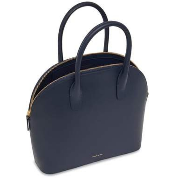 NWT $895 Mansur Gavriel Blu calf leather dome bag - Picture 2 of 10